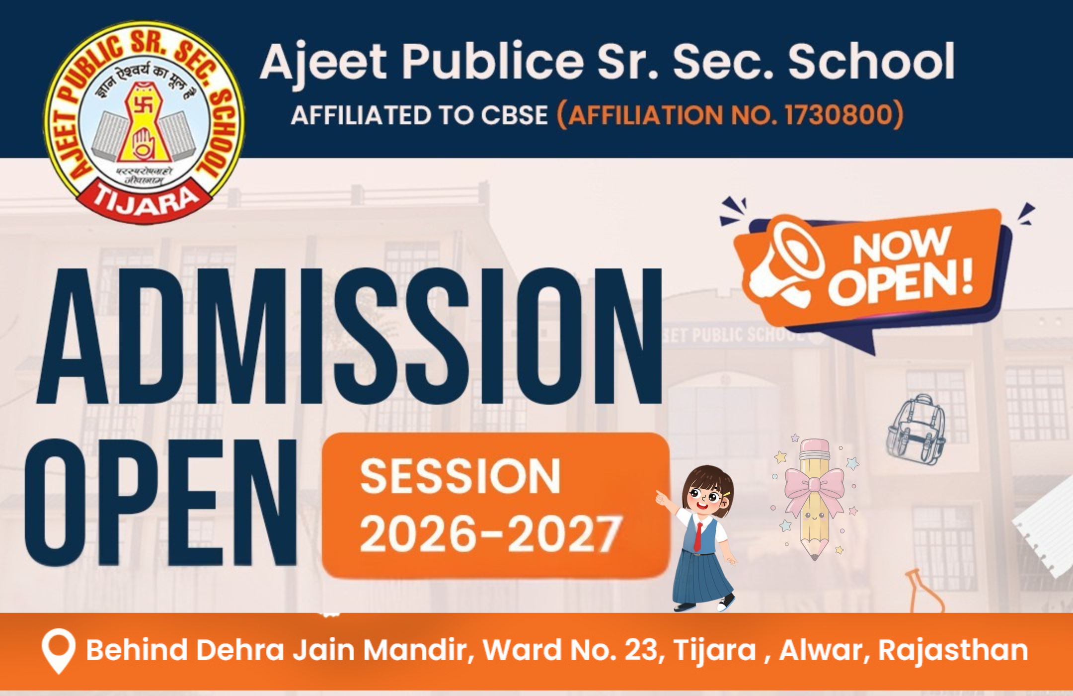 Admission Open – Ajeet Public School
